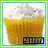 Animated contact sheet of a cupcake icon with changing border colors and text effects across 8 frames.