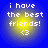 Blue background with four identical circular yellow gradients containing white text and a heart symbol.