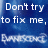 Blue background with white text and repeated 'Evanescent' watermark; three show sequential text changes