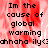 Pixelated text on a red and white background with repeated phrases, showing animation changes in the lower-left corner.