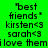 A static image with four colored quadrants displaying identical text in pixelated font.
