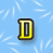 A static contact sheet of a 4x3 grid showing yellow pixelated letters on a light blue background with white leaf-like patterns, arranged to spell 'DIGUSTING' across frames.