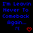 Blue pixelated text reads "I'm Leavin Never To Comeback Again..." with red emoticons on black background, showing animation changes in emoticon shapes across frames.