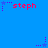 Blue background with repeated red text 'steph' and purple star icons connected by dotted lines.