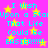 A static image with bright pink background, yellow stars, and cyan text repeating 'I Wish Upon a Star That Life Could be EASIER!!!!'