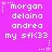 A static image with a bright purple background displaying repeated text in white pixelated font, including names and emoticons.