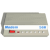 Six identical gray rectangular devices with blue and white labels, red buttons, and small indicator lights arranged in a