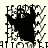 Pixelated black and white icon with repeating 'HAPPY' text forming a border around a central dark shape, partially obscured by pixelation.