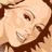 A 48x48 pixel animated contact sheet showing eight frames of a Mariah Carey-themed buddy icon with repeated facial imagery and text elements.