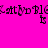 A static image with a bright pink background displaying repeated pixelated text in dark purple. The text appears to be a stylized or distorted version of 'Cathy' and 'Ble' with small 'is' characters below. The image has no visible motion or animation changes. The text is rendered in a blocky, low-resolution style typical of early digital graphics. The overall composition is simple and repetitive, with the text elements arranged in horizontal . The image lacks any additional visual elements or details beyond the text and background colors. The text appears to be the primary focus of the image, with no other subjects or objects present. The image has a retro digital aesthetic due to its pixelated appearance and limited color palette. The text is consistently displayed across the image, a