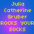 Yellow pixelated text on blue-purple gradient background with subtle pink glow, arranged in stacked lines.