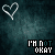 Dark teal textured background with white outlined hearts and repeated text phrases in cyan and white pixelated fonts.