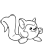 Pixelated grayscale icon of a stylized animal figure with a rounded head, small ears, and a curved body, rendered in low-resolution with visible pixelation.