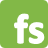 Green square icon with rounded corners containing white lowercase letters 'fs' in a pixelated sans-serif font.