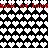 Pixelated heart pattern with red text 'sick of lovesick of love' on top and bottom, transitioning from white to gray hearts vertically.