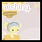 A pixelated character with light blue hair in twin buns sits on a golden platform beneath the word 'wishing' against a pale lavender background.