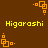 Brown background with yellow text and orange square patterns in various positions.