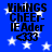 Blue background with white stars, black text reading "VIKINGS CHEER-IEADER" and a pixelated <333 symbol below.