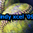 A baseball with text overlays: 'indy xcel '09' in blue, 'live it. love it. play it.' in pink, and 'dabney <3' in blue.