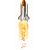 Animated sequence of a space shuttle launch with orange exhaust plume and scattered debris particles.