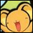 A 48x48 pixel buddy icon featuring a cartoon character with yellow fur, green hair, and an open mouth on the left side, paired with "Anime IM" text in white pixelated font on a black background on the right side.