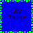 Blue background with green pixelated border, four identical each containing text "I Luv Bailey" in brown font