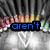 Animated sequence showing text changes over a static background with vertical stripes and floral elements.