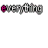 Animated sequence of text forming 'everything looks perfect from far away' with pink and gray lettering on white background.