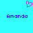 A static pixel art image with a cyan background, featuring two identical blue text labels and one pink heart symbol above them.