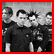 A 54x54 pixel animated contact sheet showing two frames of a Good Charlotte fan icon with black-and-white photo on left and red text on right against black background.