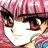 A 48x48 pixel buddy icon featuring a close-up of an anime-style character with pink hair and brown eyes on the left, paired with stylized text reading "Anime IM" and "COM" on a black background to the right.