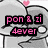 Pixelated cartoon characters with gray bodies and pink hearts above their heads, one character winking while the other has a neutral expression.