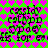 Green background with pink and brown heart patterns, repeated text 'candy catpop opaq le for em' in black pixelated font, two identical sections side-by-side.