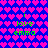 Pixelated icon with repeating heart pattern background and green text "i love emma" in two identical vertical sections.