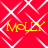 Red background with white geometric lines forming diamond shapes, four instances of yellow text reading 'MOLLY' in pixelated font.