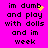 Pixelated text on bright pink background with yellow sparkles appearing near 'dumb' in some frames.