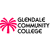 Pixelated pink palm tree icon next to three lines of gray pixelated text reading 'BLENDALE COMMUNITY COLLEGE' on white background.