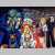 Pixelated static image of multiple figures in a colorful, abstract composition with no discernible text or distinct objects.