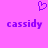 A static pixel art image with a solid pink background, featuring two identical purple text strings and one small heart symbol above them.