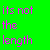 A 3x2 contact sheet of five animated frames showing pixelated pink text on a bright green background with a gray transparency area in the bottom-right corner.
