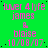 Static green background with repeated pink text reading 'luver 4lyfe james & blaise 10/08/07' in a pattern