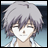 A pixelated anime-style character with light purple hair and closed eyes on the left, next to a black background with white text "Anime IM" above smaller stylized text "COM" on the right.