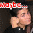 A four- shows a person with dark hair in black clothing, hand near ear, red text reading Maybe... and Maybe it's worth it