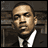 Animated contact sheet of a man in a suit with changing facial expressions and text overlays reading "G Unit" and "Lloyd Banks" across six frames.