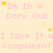 A static image with a light yellow background featuring repeated text phrases and scattered star icons in pink and gold.
