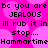Pixelated text on a pink background with repeated phrases and names in black block letters.