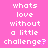 Pixelated text on a pink background with two identical phrases and heart symbols, each phrase displayed in white block letters.