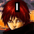 Four pixelated anime-style character portraits arranged in a with text overlays: 'I', 'LOVE', 'SASORI', and a blank space