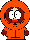 Pixelated cartoon character in orange hooded coat with brown mittens, white eyes, red mouth; multiple views show head and body rotations against gray background.