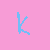 Six light blue letters arranged in two on a solid pink background, each letter rendered with pixelated edges